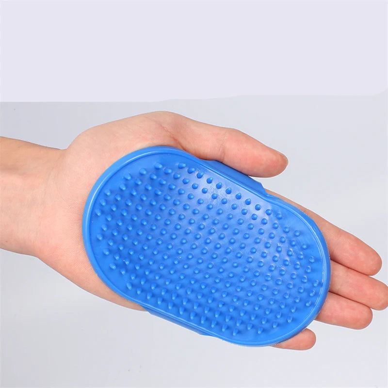 Dog Cat Bath Brush Pet Comb Rubber Glove: Gentle Grooming for Happy Pets
