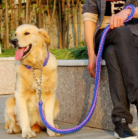 Moushou Pets & Co.ᵀᴹ Double Strand Rope Large Dog Leashes