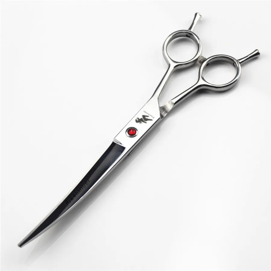 Professional Japan Stainless Steel Pet Grooming Scissors: Curved Hair Scissors for Cats and Dogs