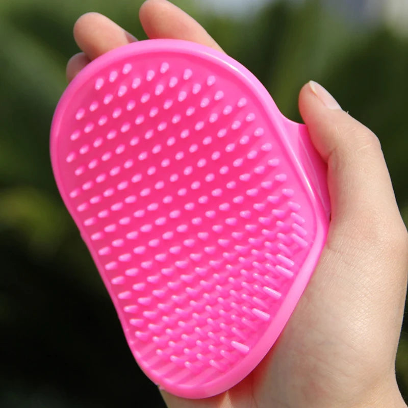 Dog Cat Bath Brush Pet Comb Rubber Glove: Gentle Grooming for Happy Pets