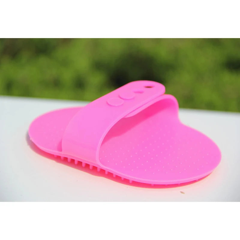 Dog Cat Bath Brush Pet Comb Rubber Glove: Gentle Grooming for Happy Pets