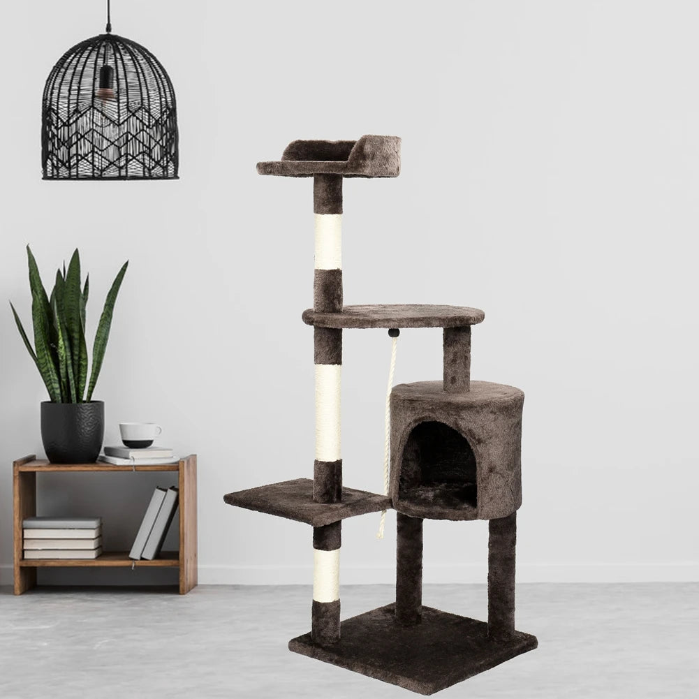 Moushou Pets & Co.ᵀᴹ Cat Tree Multi-Level Tower Condo Scratching Post Kitten Toy