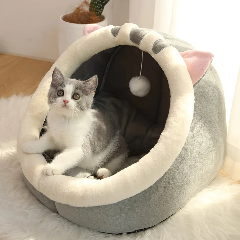 Moushou Pets & Co.ᵀᴹ Pet Tent Cave Bed for Cats or Small Dogs