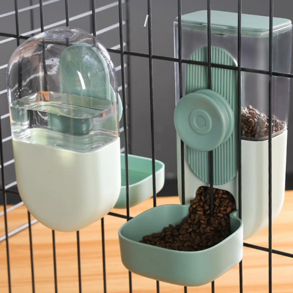 Automatic Pet Feeder and Water Dispenser Set
