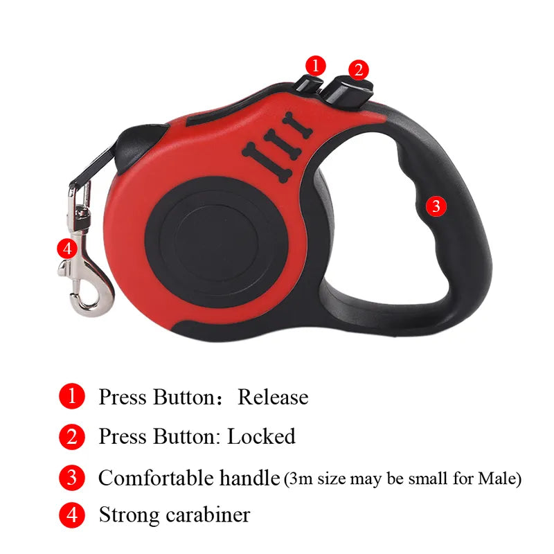 Moushou Pets & Co.ᵀᴹ Automatic Retractable Dog Leash for Small Dogs or Cat