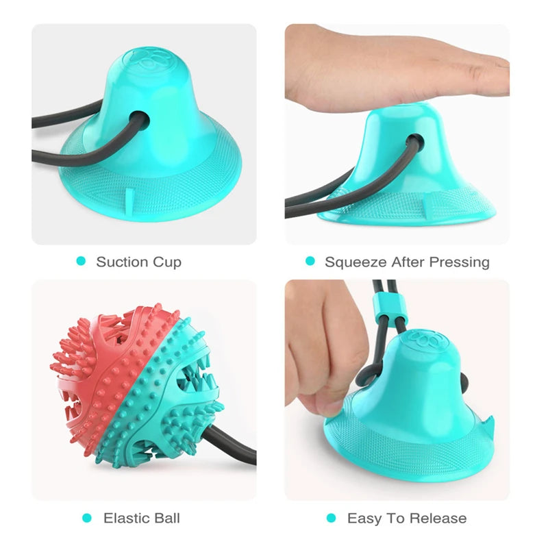 PawHut Dog Tug of War Toy with Suction Cup: A Playful and Practical Delight for Your Canine Companion