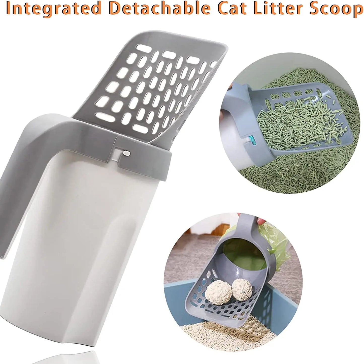 Moushou Pets & Co.ᵀᴹ  Cat Litter Shovel Scoop with Refill Bag