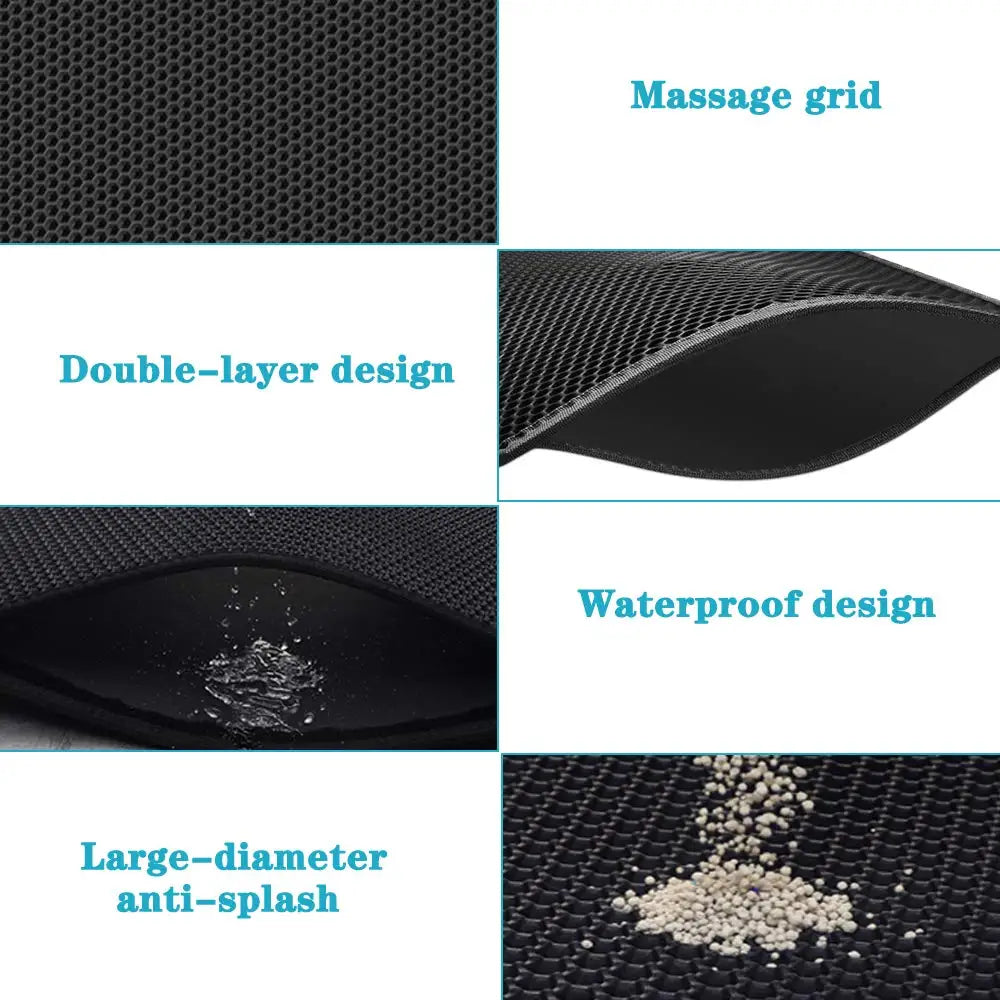 Moushou Pets & Co.ᵀᴹ Waterproof Pet Litter Box Mat Non-slip
