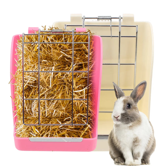 Spring Type Rabbit Grass Frame Rack: Keep Your Pet’s Habitat Neat and Nourished