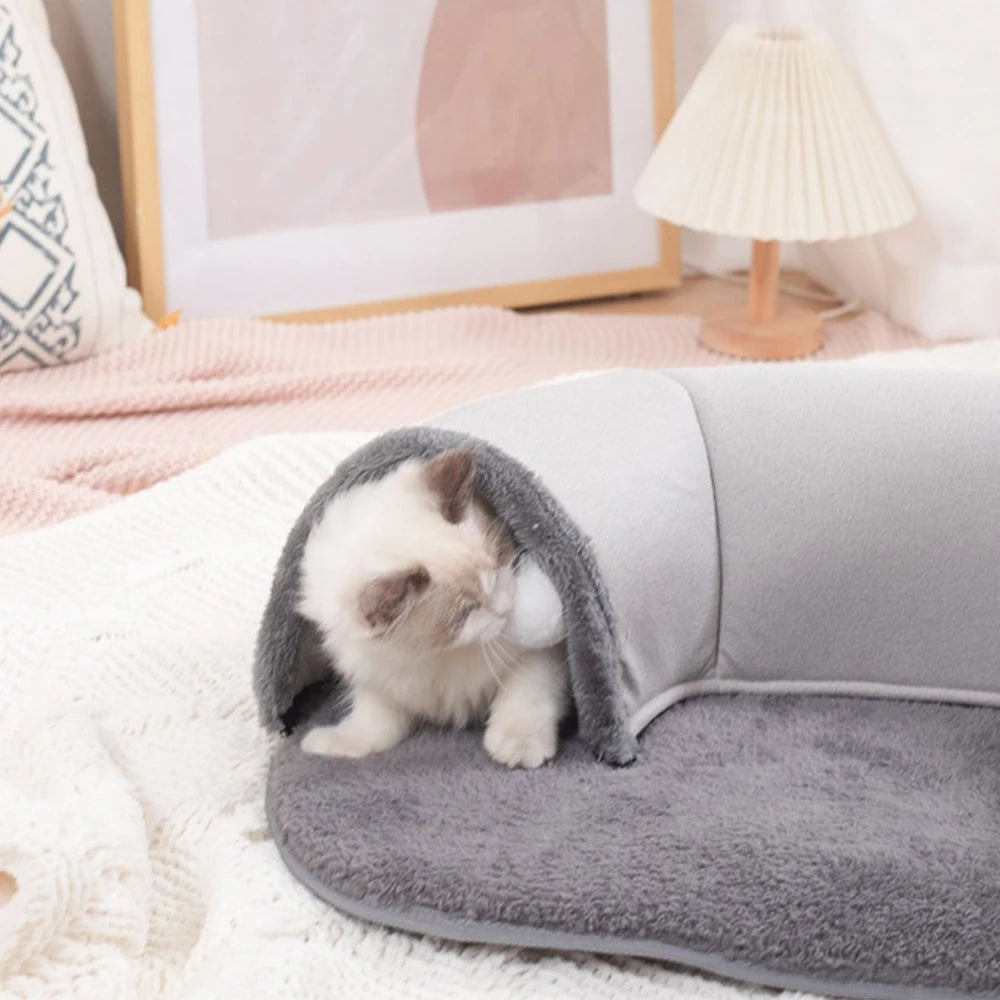 Moushou Pets & Co.ᵀᴹ Cat Tunnel Bed for Pets Cats 2-in-1 Cat Bed Play Tunnel