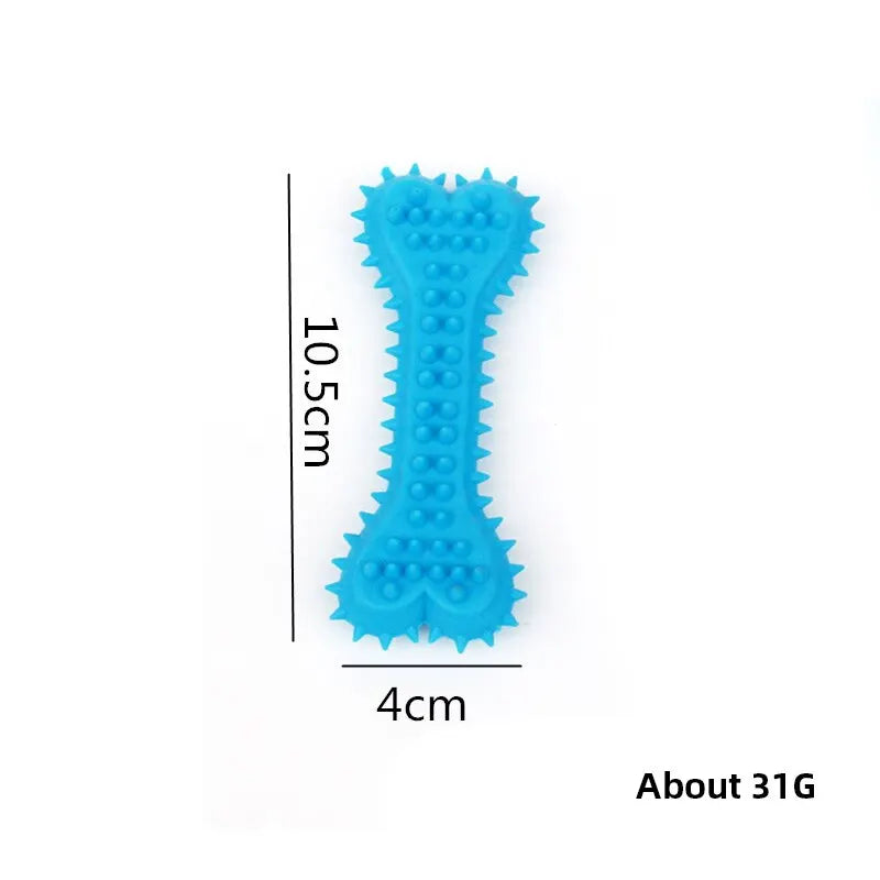 Moushou Pets & Co.ᵀᴹ Pet Bone Shape Chew Soft Rubber Toy