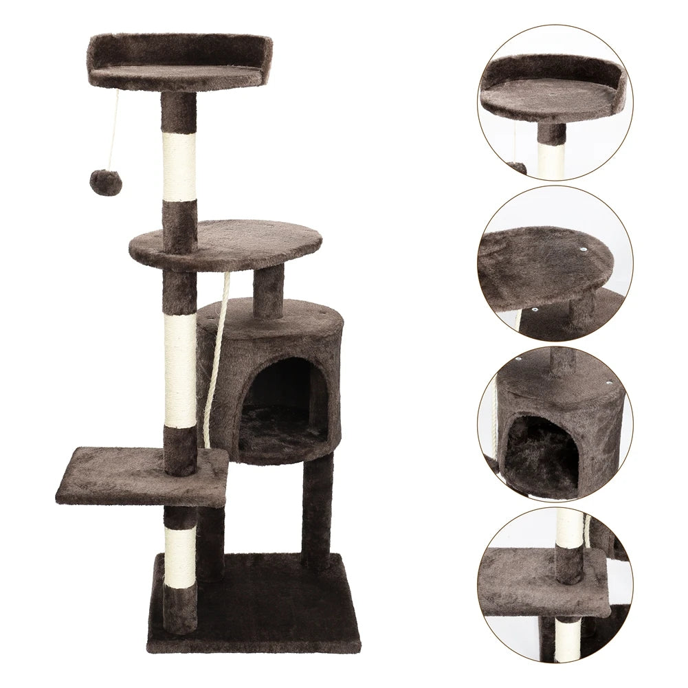 Moushou Pets & Co.ᵀᴹ Cat Tree Multi-Level Tower Condo Scratching Post Kitten Toy