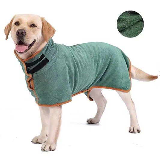 Moushou Pets & Co.ᵀᴹ  Dog bathrobe, absorbent pet quick drying bath towel