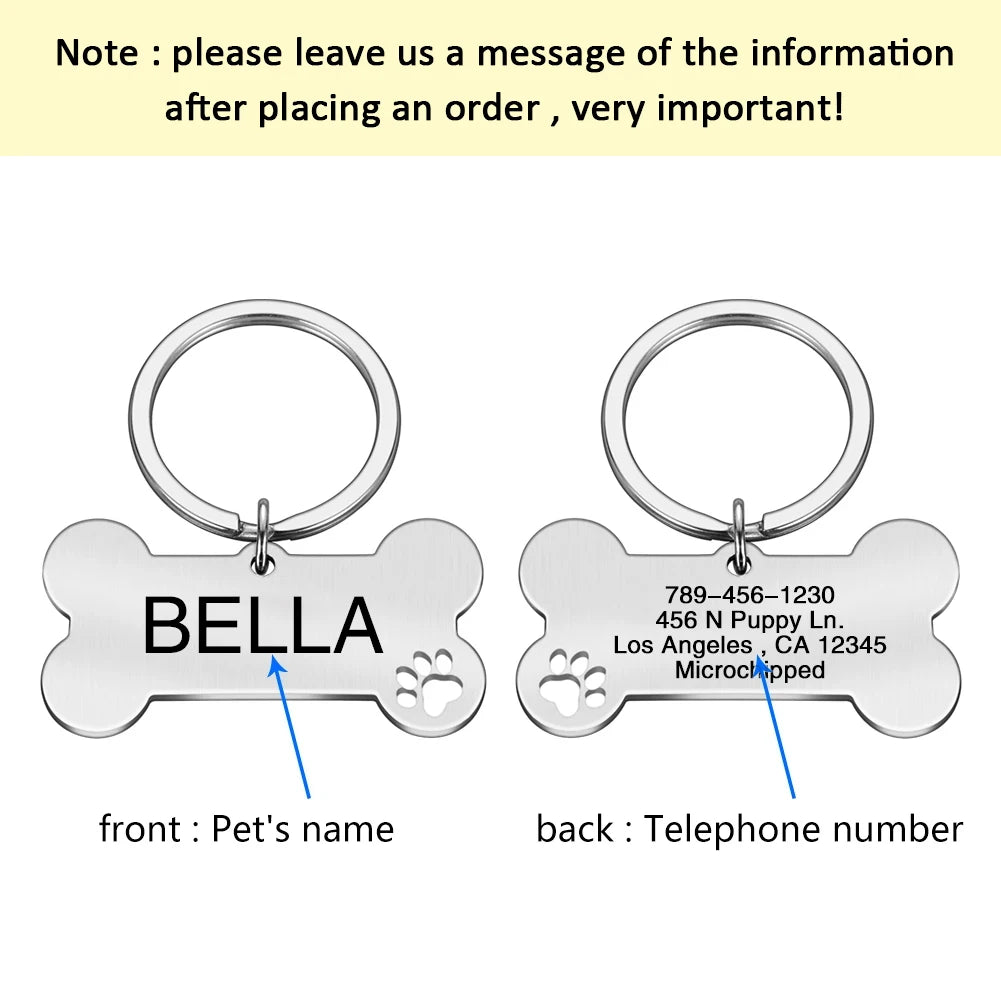 Personalized Dog Collar Address ID Tags: Safety and Style Combined