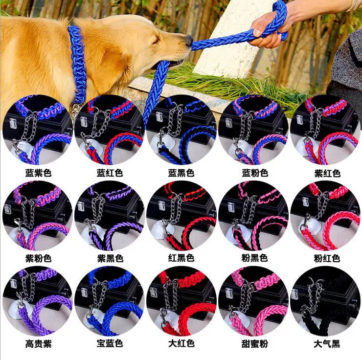 Moushou Pets & Co.ᵀᴹ Double Strand Rope Large Dog Leashes