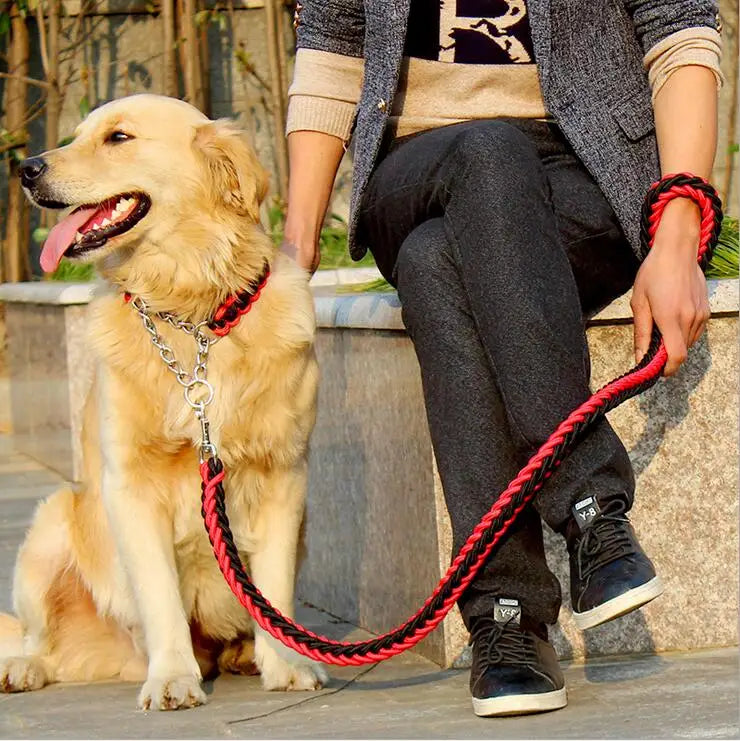 Moushou Pets & Co.ᵀᴹ Double Strand Rope Large Dog Leashes