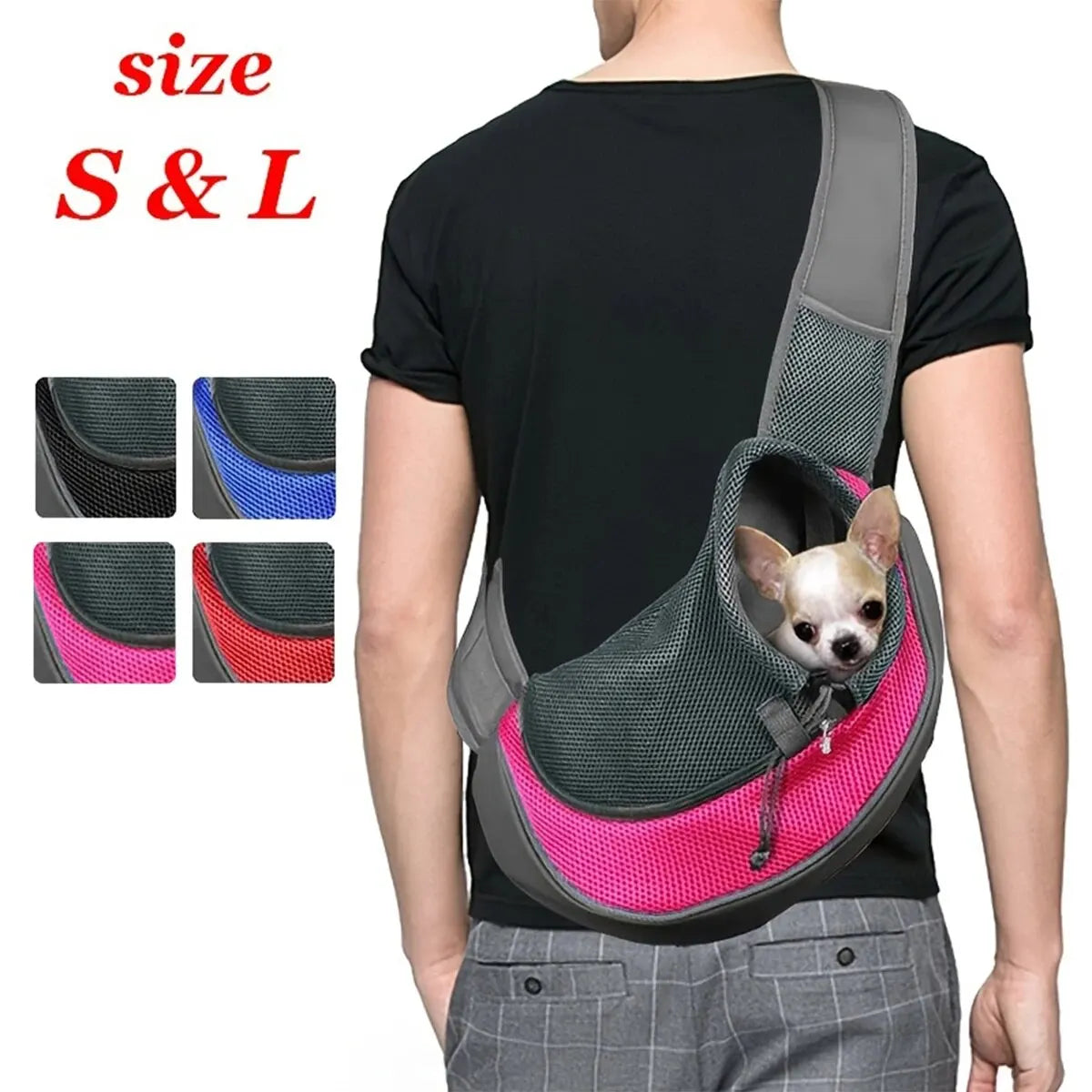 Moushou Pets & Co.ᵀᴹ 1 PC Pet Bag Cat Dog Travel Portable Cross-body Shoulder Bag