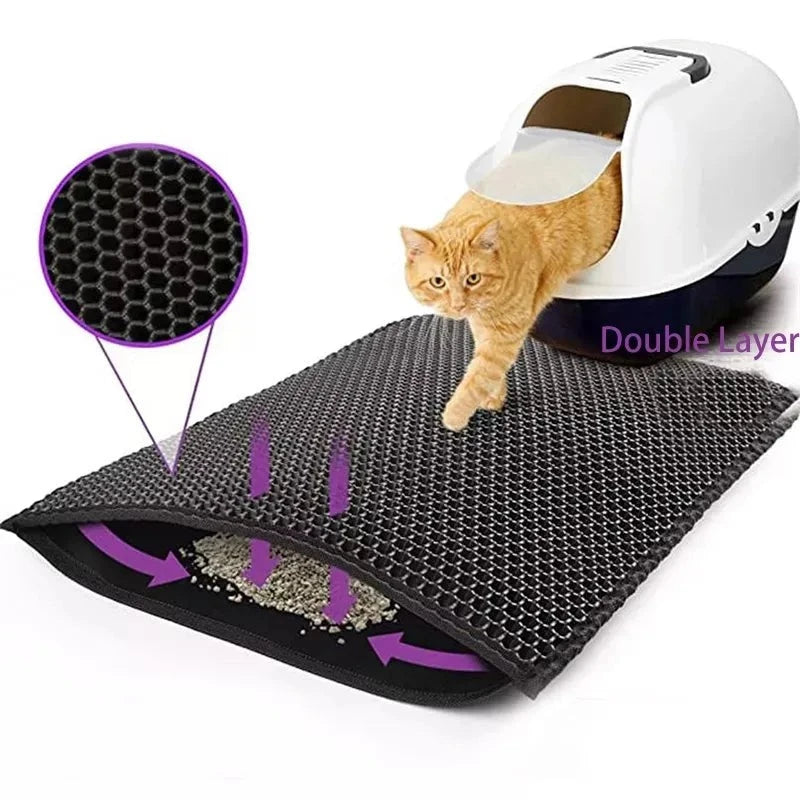 Moushou Pets & Co.ᵀᴹ Waterproof Pet Litter Box Mat Non-slip